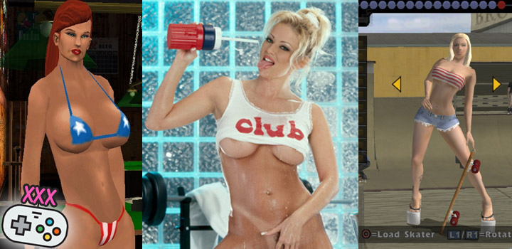 real life pornstars in video games (porn cameos in games)