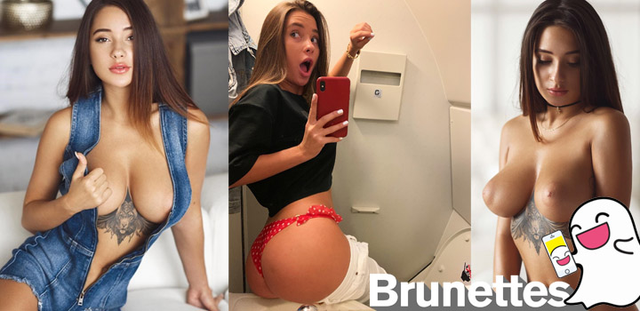 Brunette pornstar Liya Silver on Snapchat