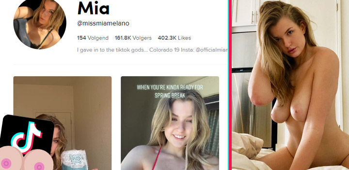 Famous pornstars on TikTok: Mia Melano