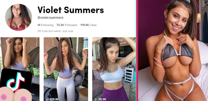 Famous pornstars on TikTok: Violet Summers
