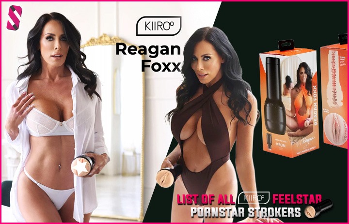 Milf pornstar Reagan Foxx exact pussy replica stroker - Kiiroo FeelStars sex toy brand