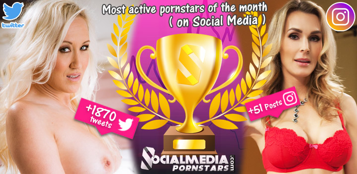Monthly Winners - January 2021 - Tanya Tate and Alana Evans are the pornstars with the most social media activity