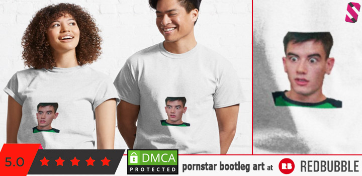 Jordi El Nino shocked shirt - The ugliest unlicensed pornstar merch on Redbubble (print on demand)