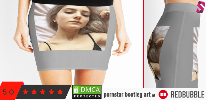 Eva Elfie printed on a skirt - The ugliest unlicensed pornstar merch on Redbubble (print on demand)