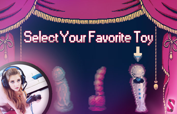 Sex toy recommendations by porn stars - Pixel game mockup