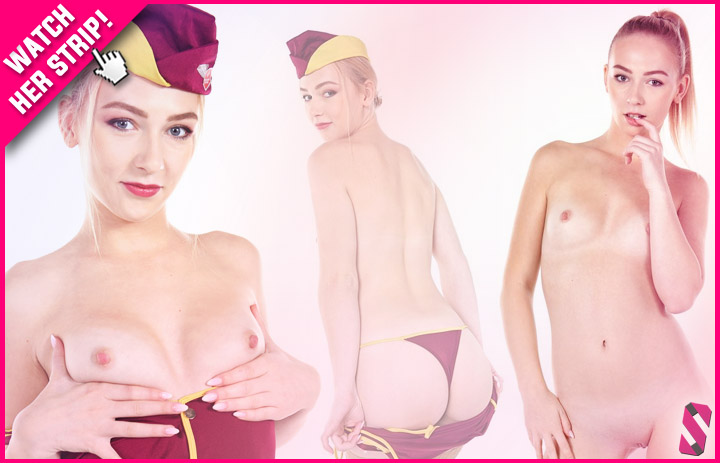 sexy stewardess Jenny Wild - best flight attendants cosplay strippers on istrippers.com