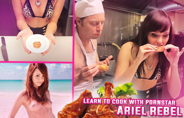 Cooking videos with pornstars on Youtube - Ariel Rebel