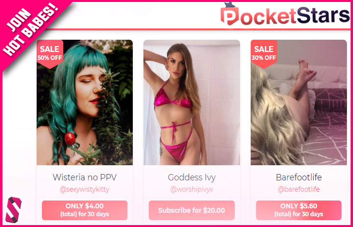 - List of pornstars to follow on Pocketstars - OnlyFans Alternative