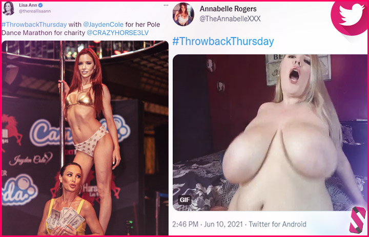 Throwback Thursday - - Most popular pornstar Twitter hashtags