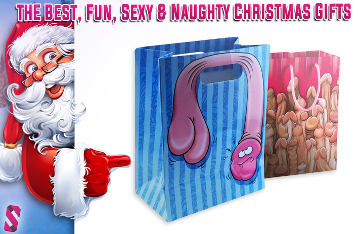 Penis print gift bag and wrapping paper - 10 Best, Fun, Sexy & Naughty Christmas Gifts (for an epic party)