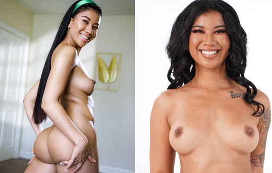 Teen pornstar AMEENA GREEN